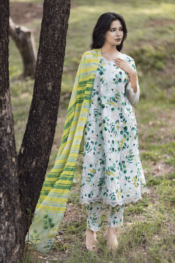3 Piece - Printed Lawn