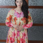 2 Piece Luxury Floral Printed Lawn – Pastel Bloom Stitched Suit for Women